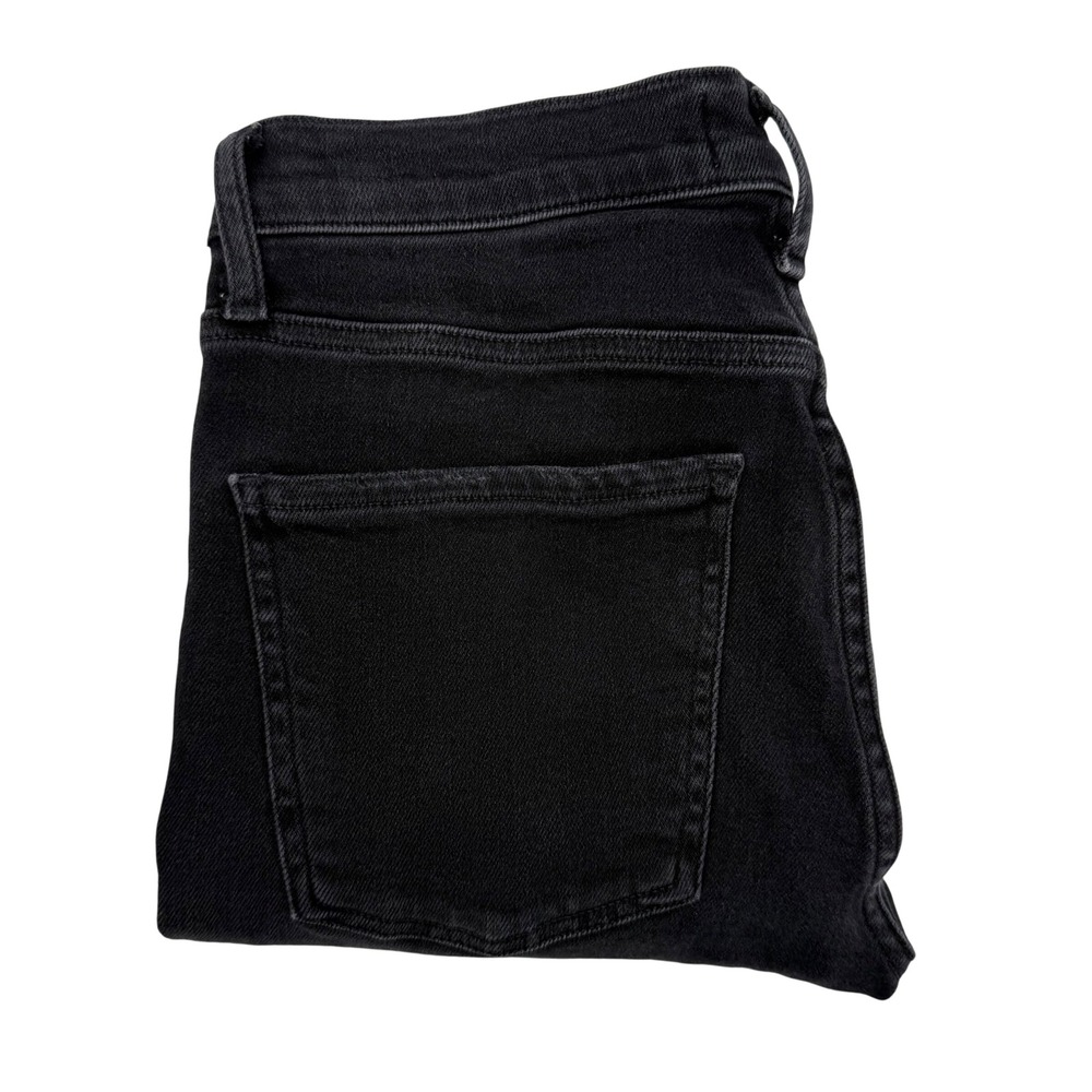AGOLDE Sophie Mid Rise Skinny Ankle Jeans Women's Size 27 Black Frayed‎ Hem